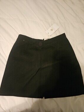 NWT Herencia Black Skirt With Logo Accent, Cintura Dw Abeja, Large